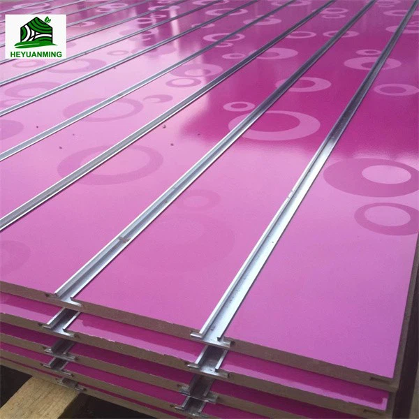 15mm 18mm Display Use Slotted Wall Slat Melamine Mdf For Shop