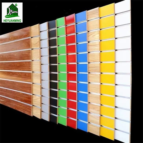 15mm 18mm Display Use Slotted Wall Slat Melamine Mdf For Shop