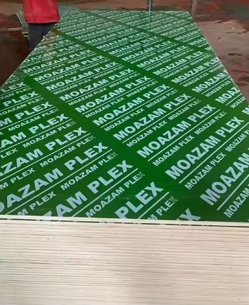 Green Plastic Shuttering Plywood For Construction Concrete Form Works