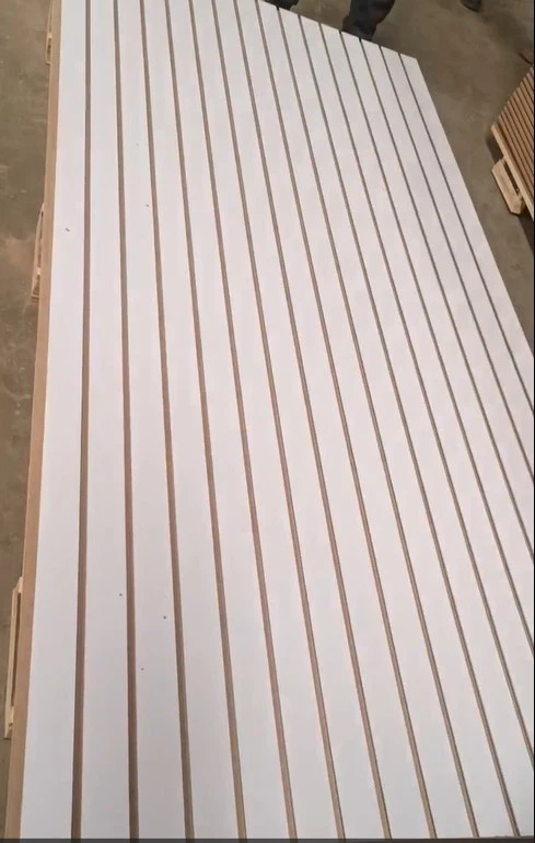 Grooved Slotted MDF Board Decorative Slatwall