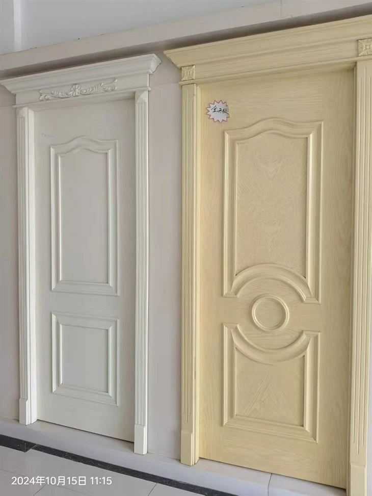 Indoor Without Paint Embossed Primer Molded Melamine Mdf Door Skin Panel 2.5mm/3mm/4mm