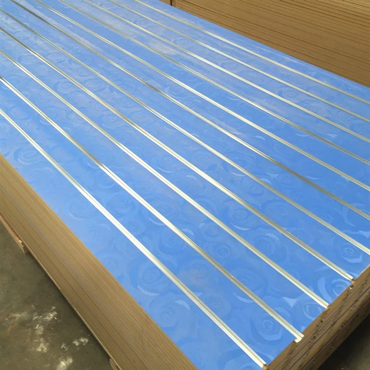 Melamine Mdf Slotted Board With Alumnium Bars For Garage Storage/Shop Display