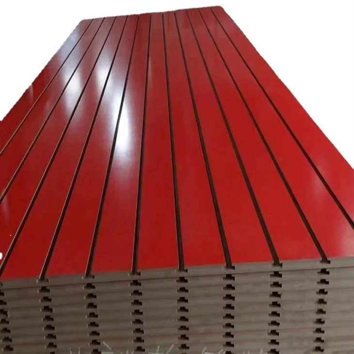 Melamine Mdf Slotted Board With Alumnium Bars in Grooves For Garage Storage/Shop Display